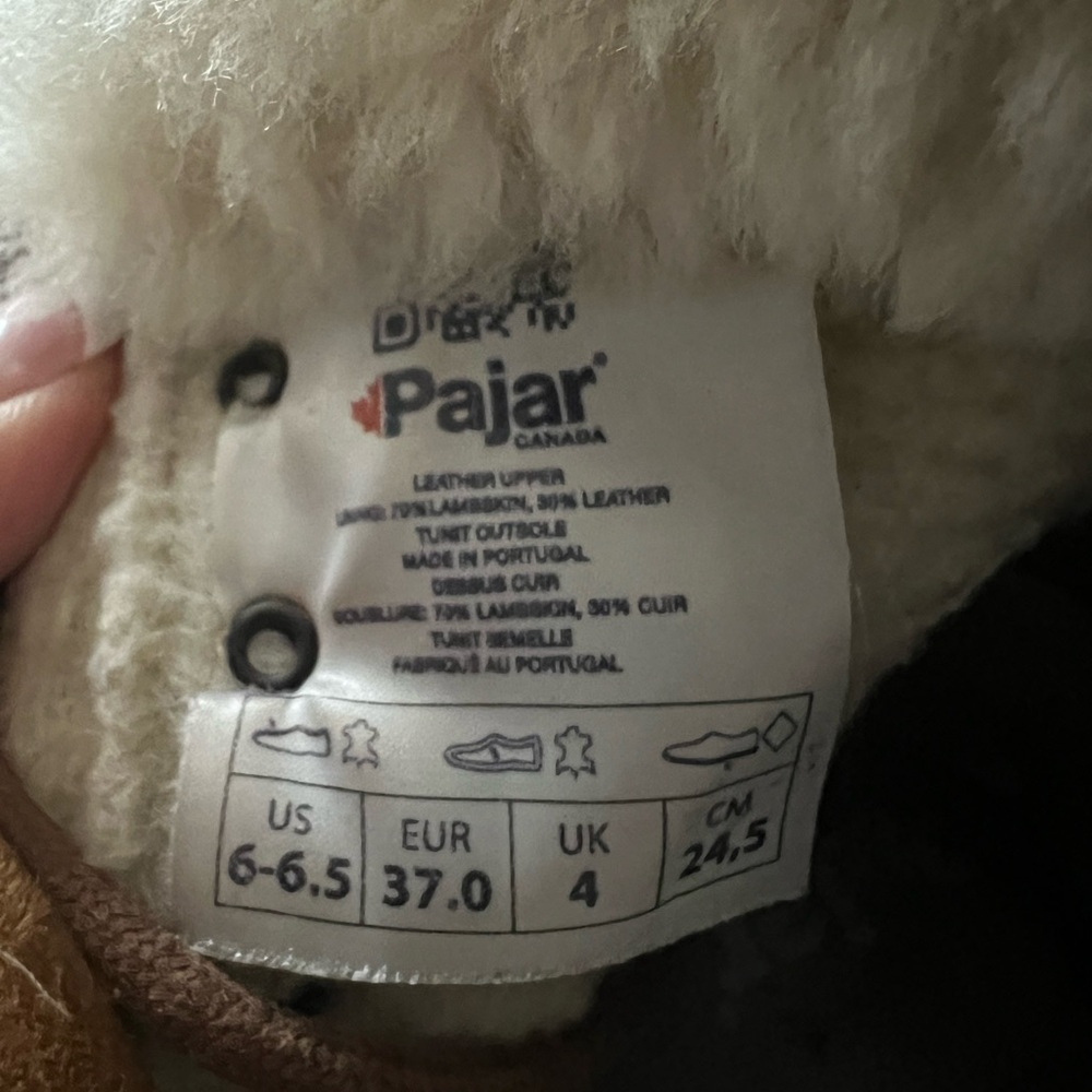 Pajar Leather Winter Boots - Lamb Lined Hiker Style - Picture 9 of 9